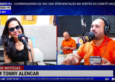 Apresentação do Comitê de Cultura em Ceará no Sertão de Ceará. Palestra com tema: Editais Culturais posso participar?